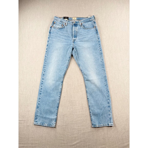 Levi's Denim - Levis Premium 501 Original High Rise Straight Leg Jeans Light Wash 32x30 NEW